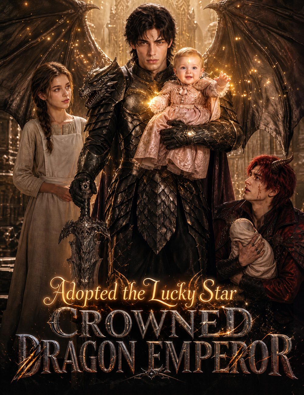 Adopted the Lucky Star, Crowned Dragon Emperor (Şanslı Yıldızı Benimseyen, Ejderha İmparatoru) afişi