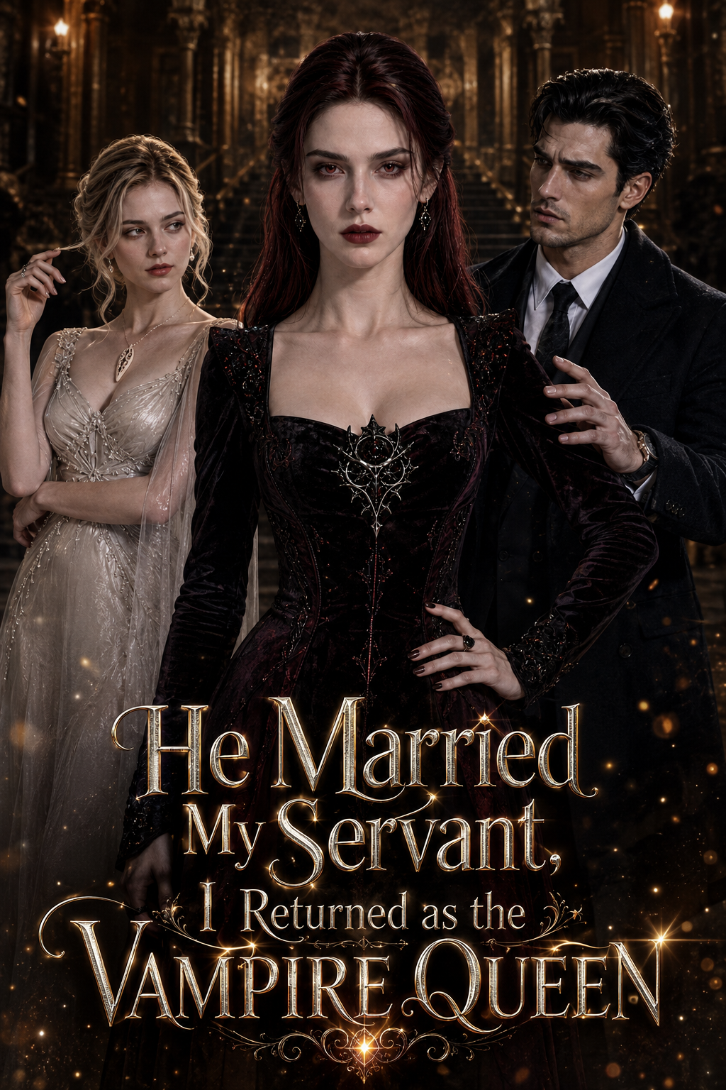 He Married My Servant, I Returned as the Vampire Queen (O, Hizmetçimle Evlendi, Ben Vampir Kraliçesi Olarak Döndüm) afişi