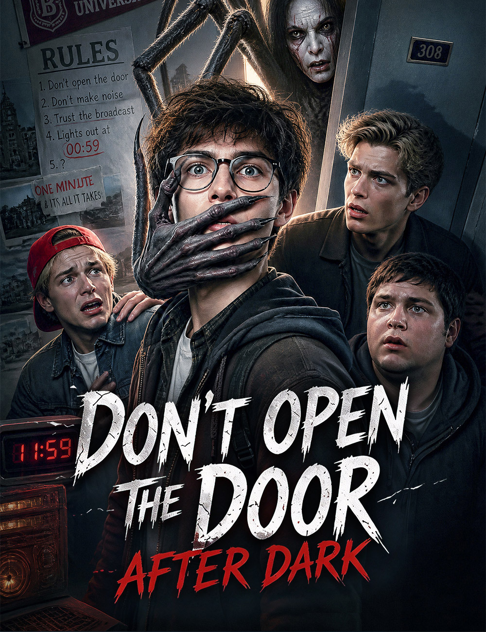 Don't Open the Door After Dark (Gece Karanlığında Kapıyı Açma) afişi